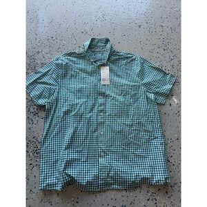Walter Hagen Gingham Button Down Breathable Moisture Wicking‎ Shirt XL